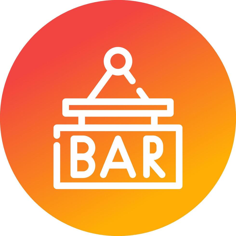 bar teken bord creatief icoon ontwerp vector