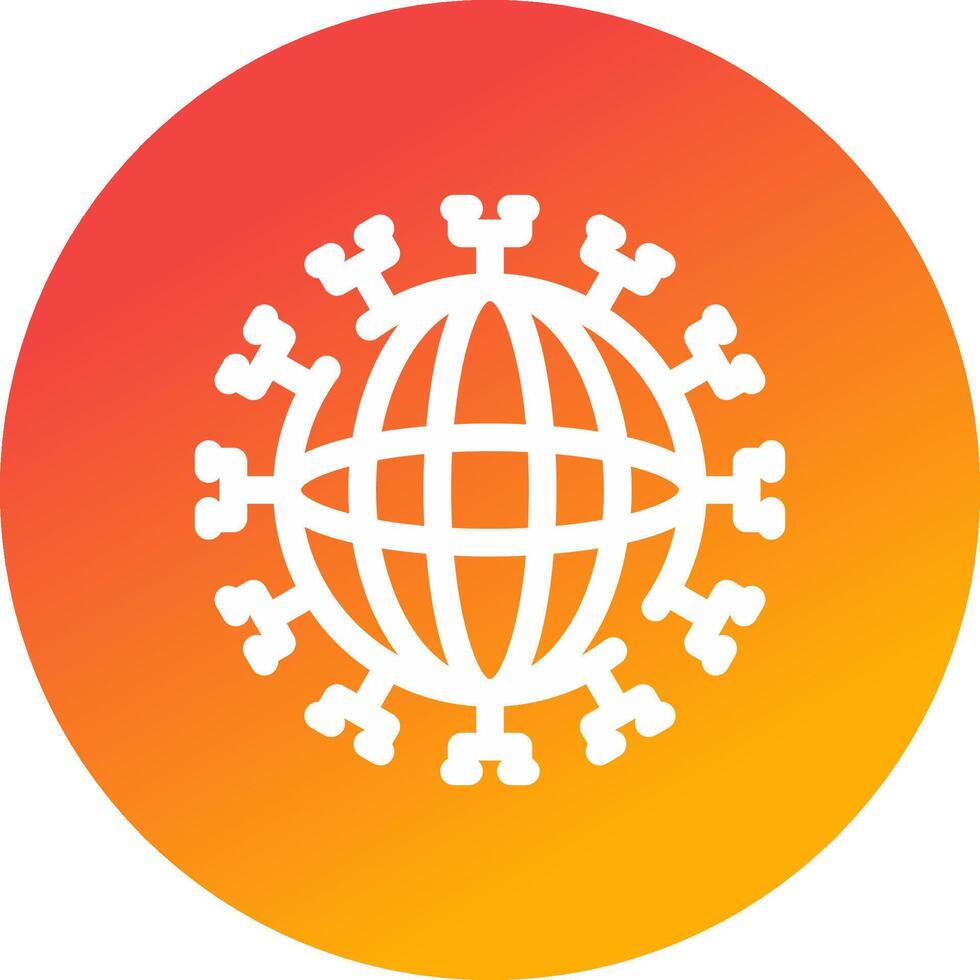 globaal netwerk creatief icoon ontwerp vector