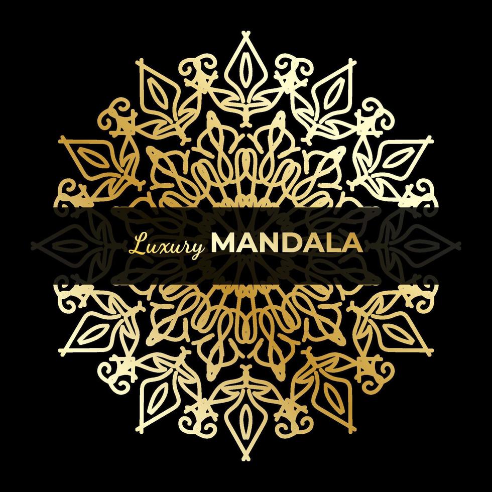 luxe sier Indisch mandala-ontwerp. vector