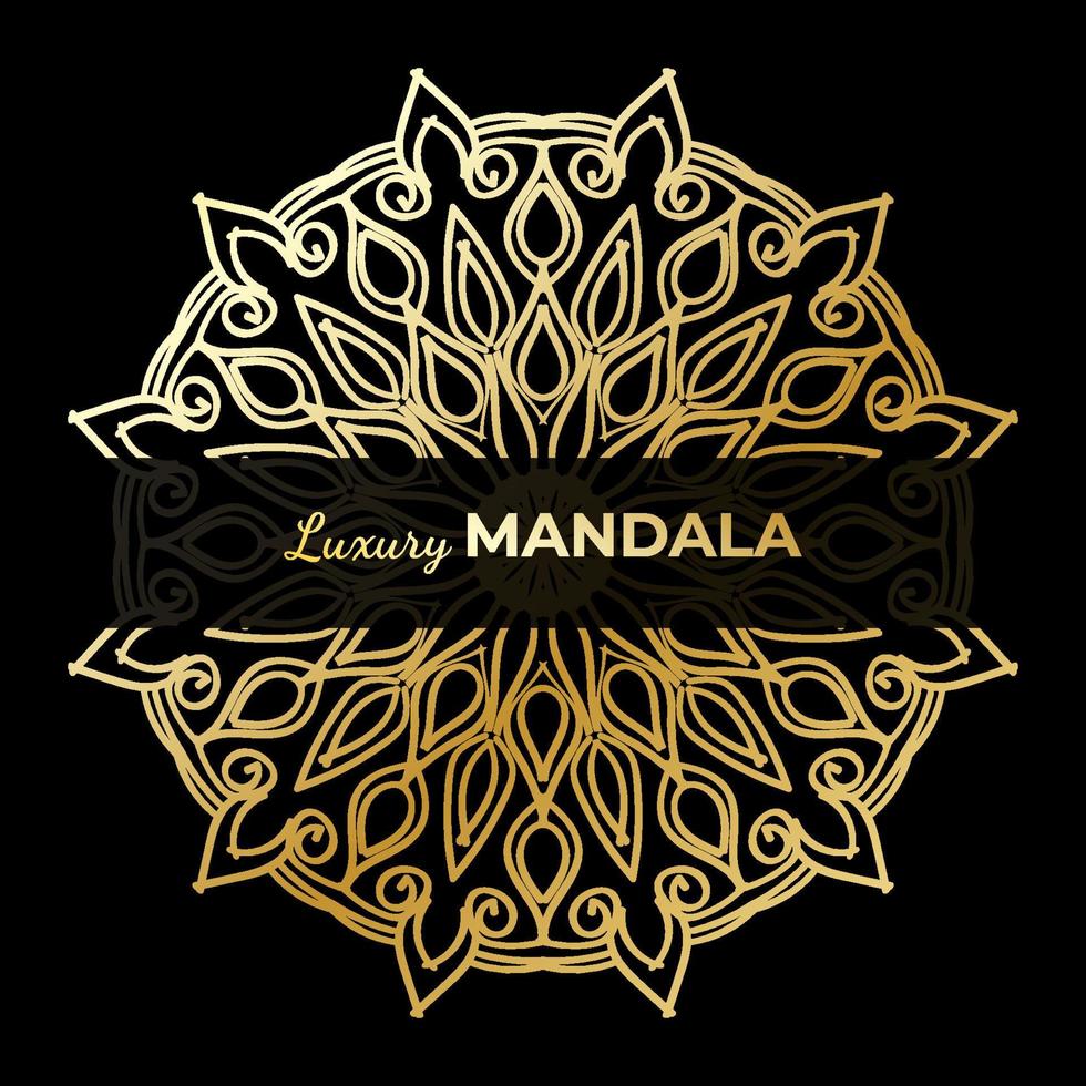 luxe sier Indisch mandala-ontwerp. vector