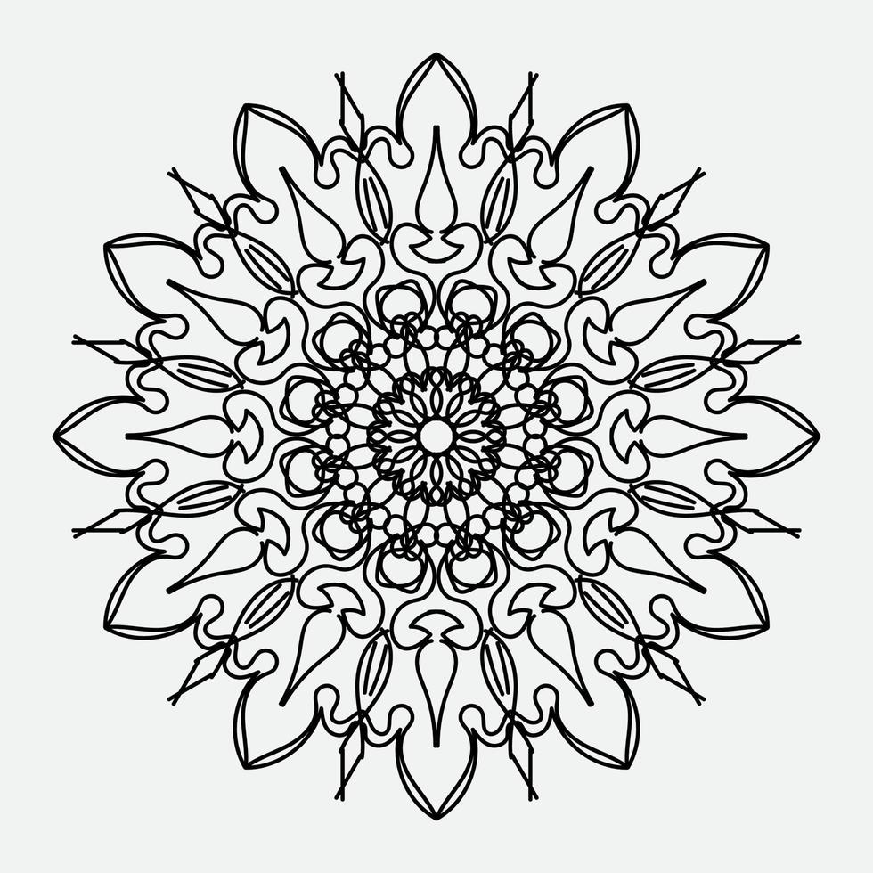 decoratieve concept abstracte mandala illustratie vector