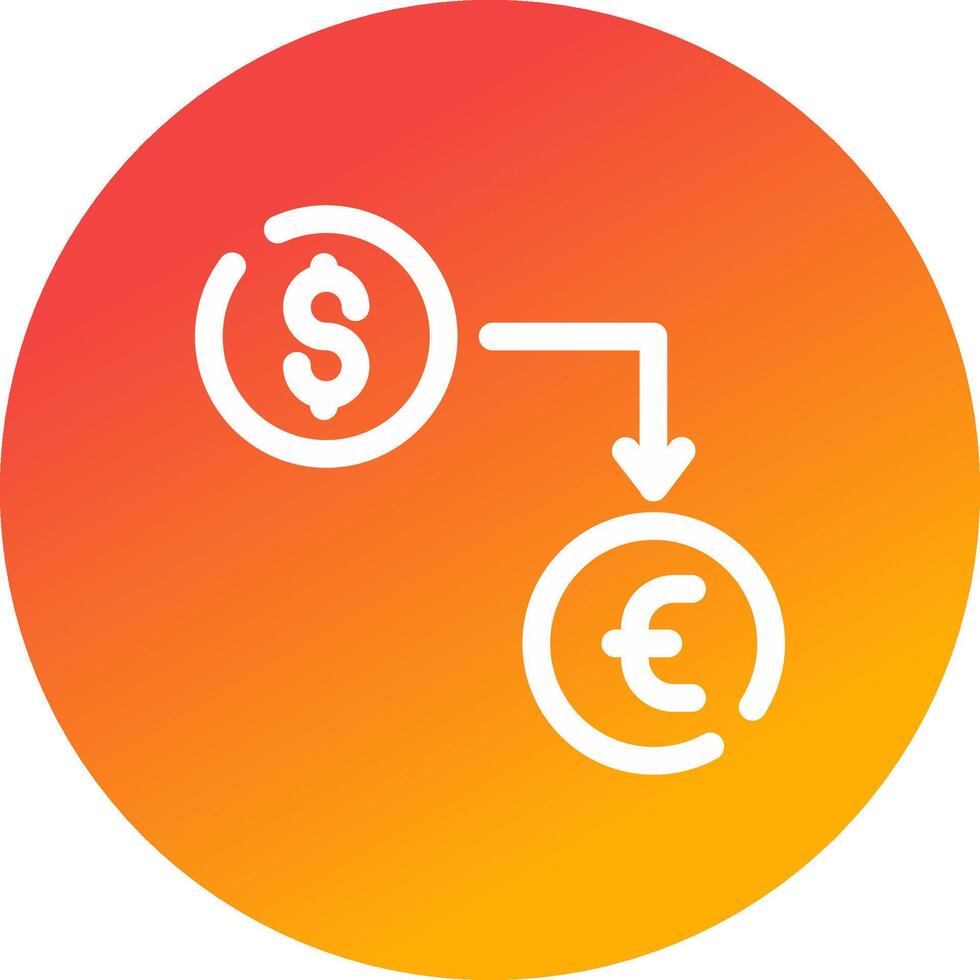 valuta uitwisseling creatief icoon ontwerp vector