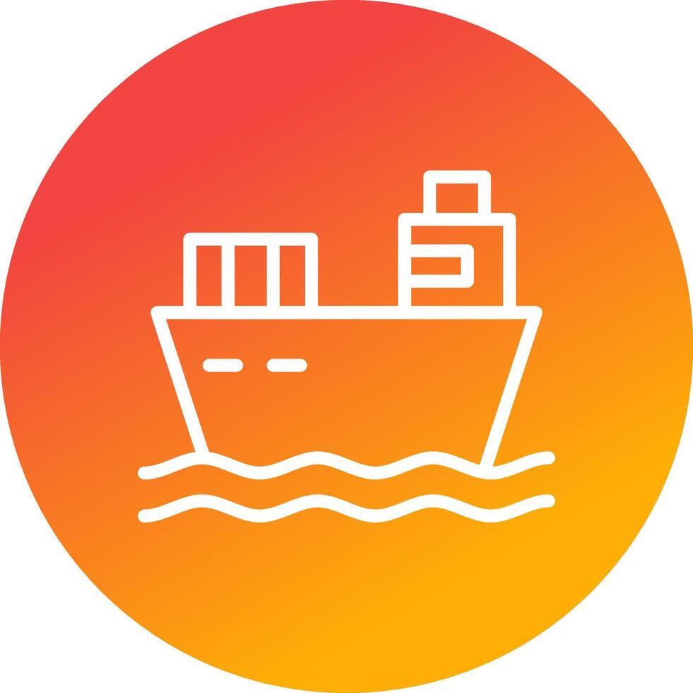 lading schip creatief icoon ontwerp vector
