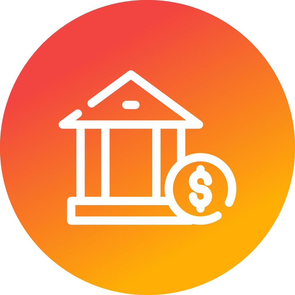 bank vergoedingen creatief icoon ontwerp vector