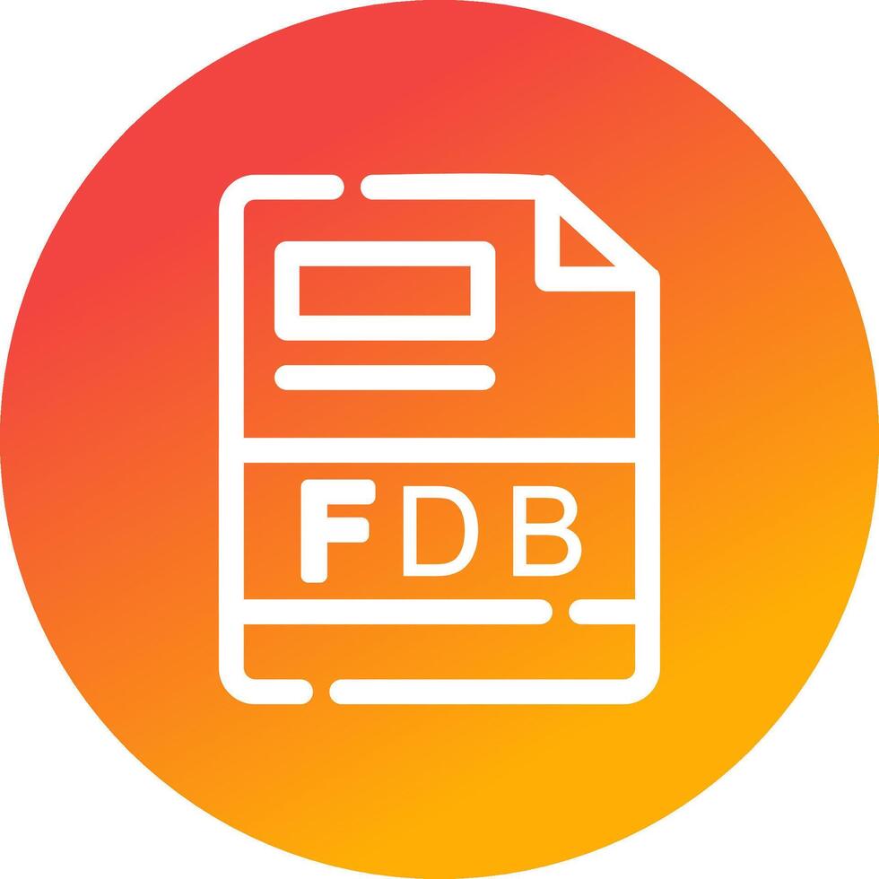 fdb creatief icoon ontwerp vector