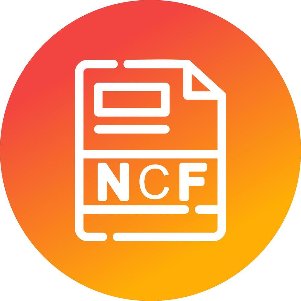 ncf creatief icoon ontwerp vector