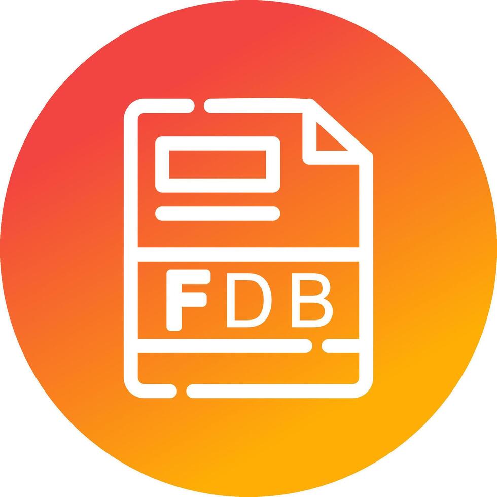 fdb creatief icoon ontwerp vector