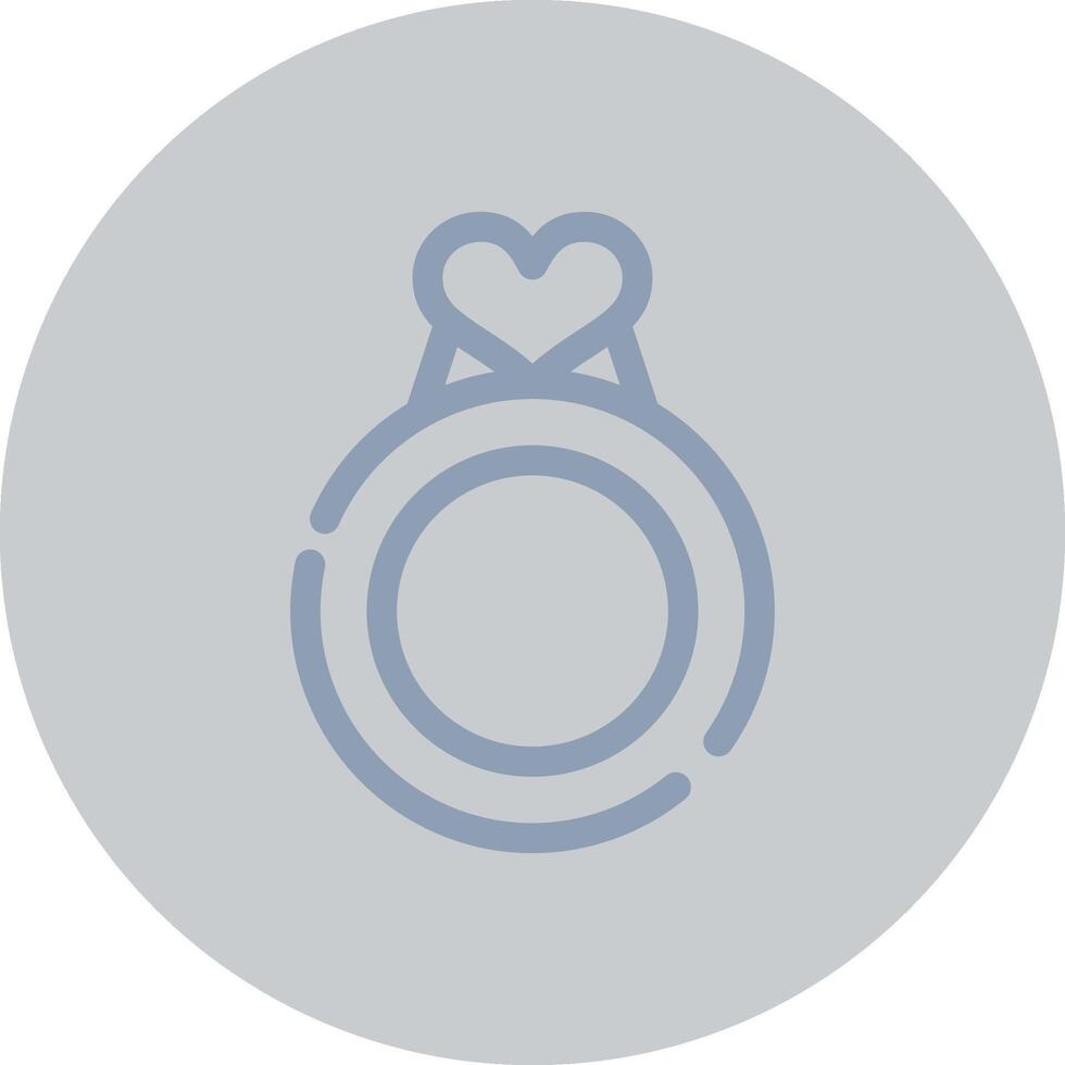 valentijnsdag ring creatief icoon ontwerp vector