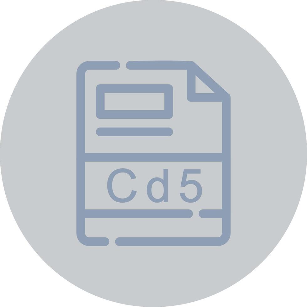 cd5 creatief icoon ontwerp vector