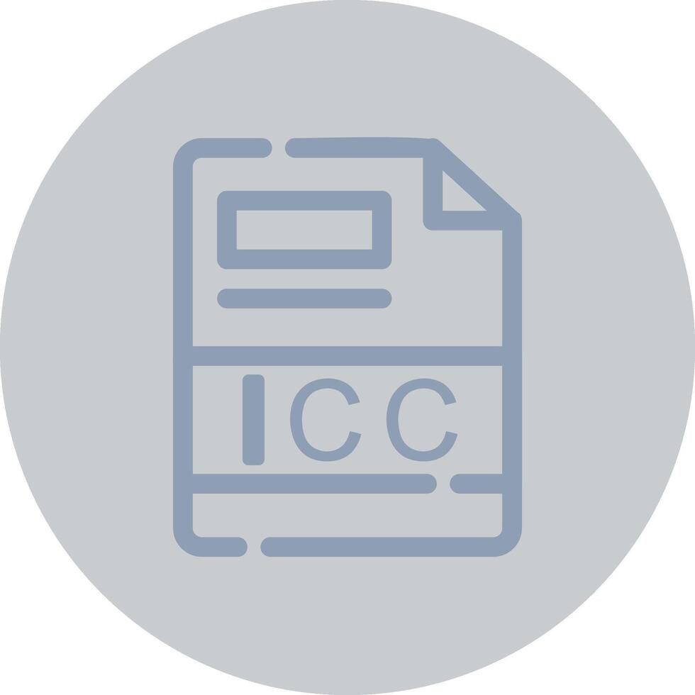 icc creatief icoon ontwerp vector