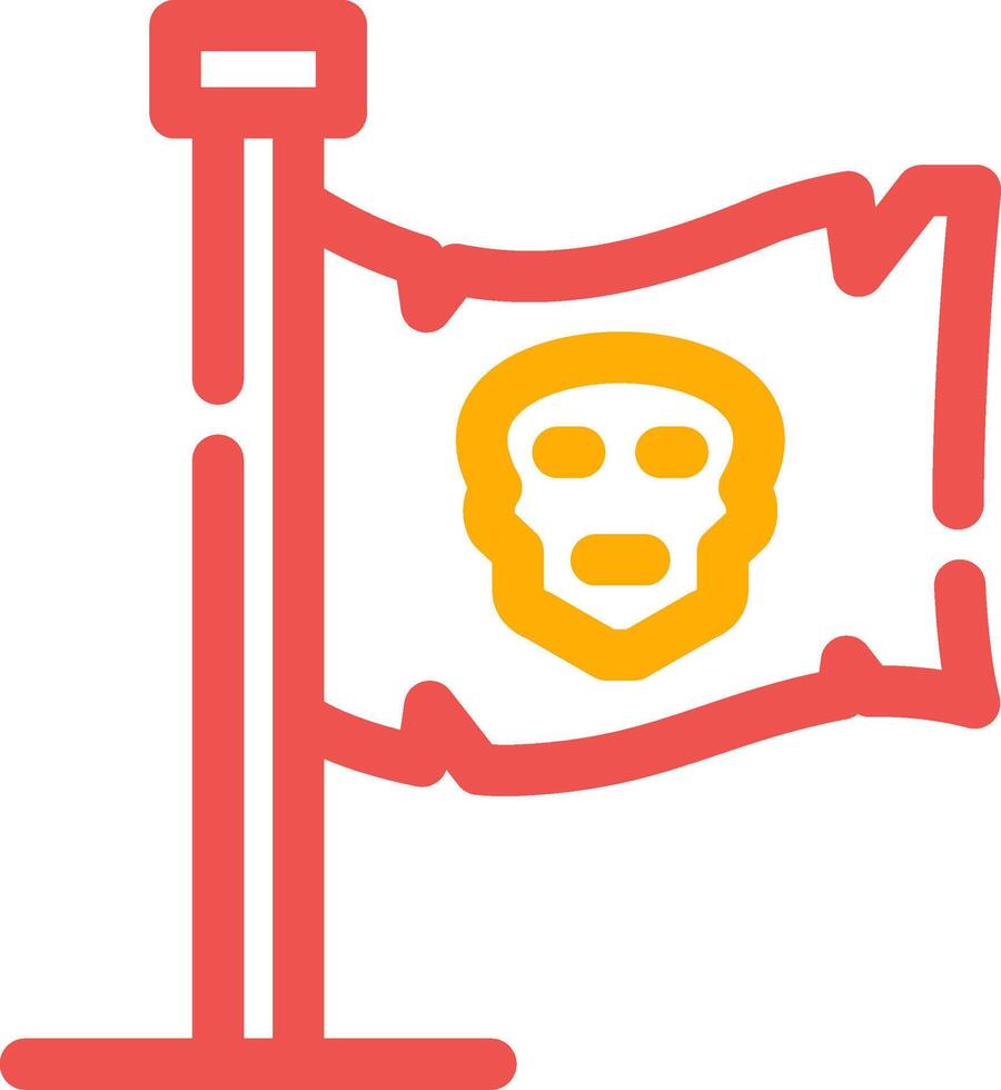 piraten vlag creatief icoon ontwerp vector