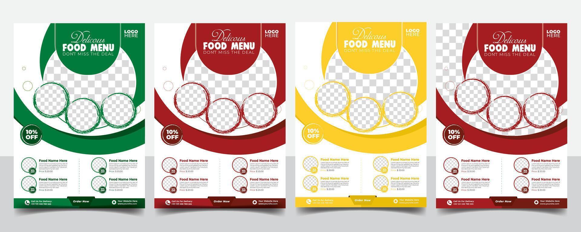 snel voedsel folder ontwerp sjabloon Koken, cafe en restaurant menu, voedsel bestellen, rommel voedsel vector. voor banier, poster, folder, omslag, menu, brochure. pro vector