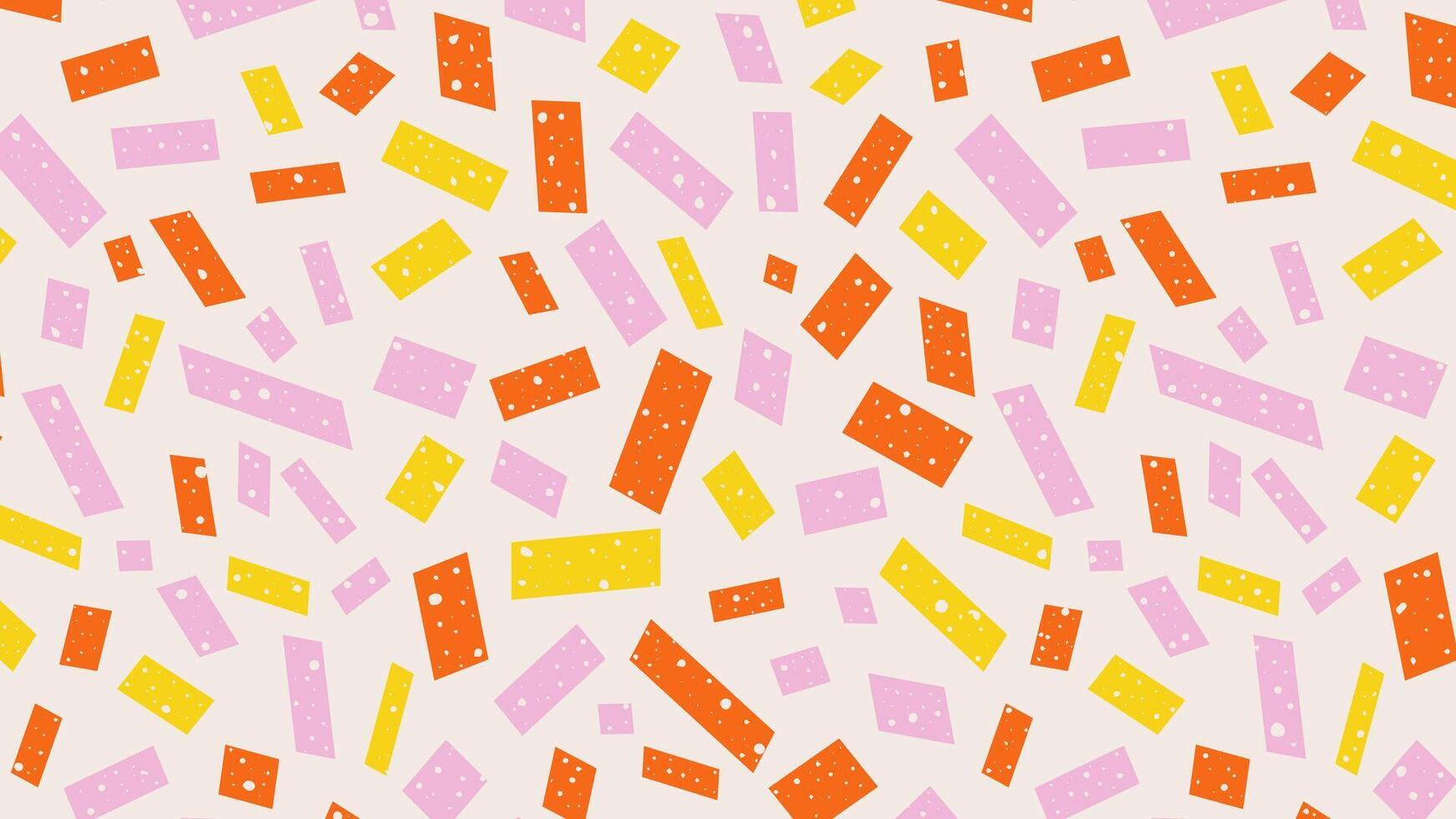 funky abstract achtergrond met kleurrijk confetti. multi gekleurde feestelijk backdrop in roze, geel en oranje kleuren. knal kunst stijl texturen. vector ontwerp lay-out voor spandoeken, flyers, posters