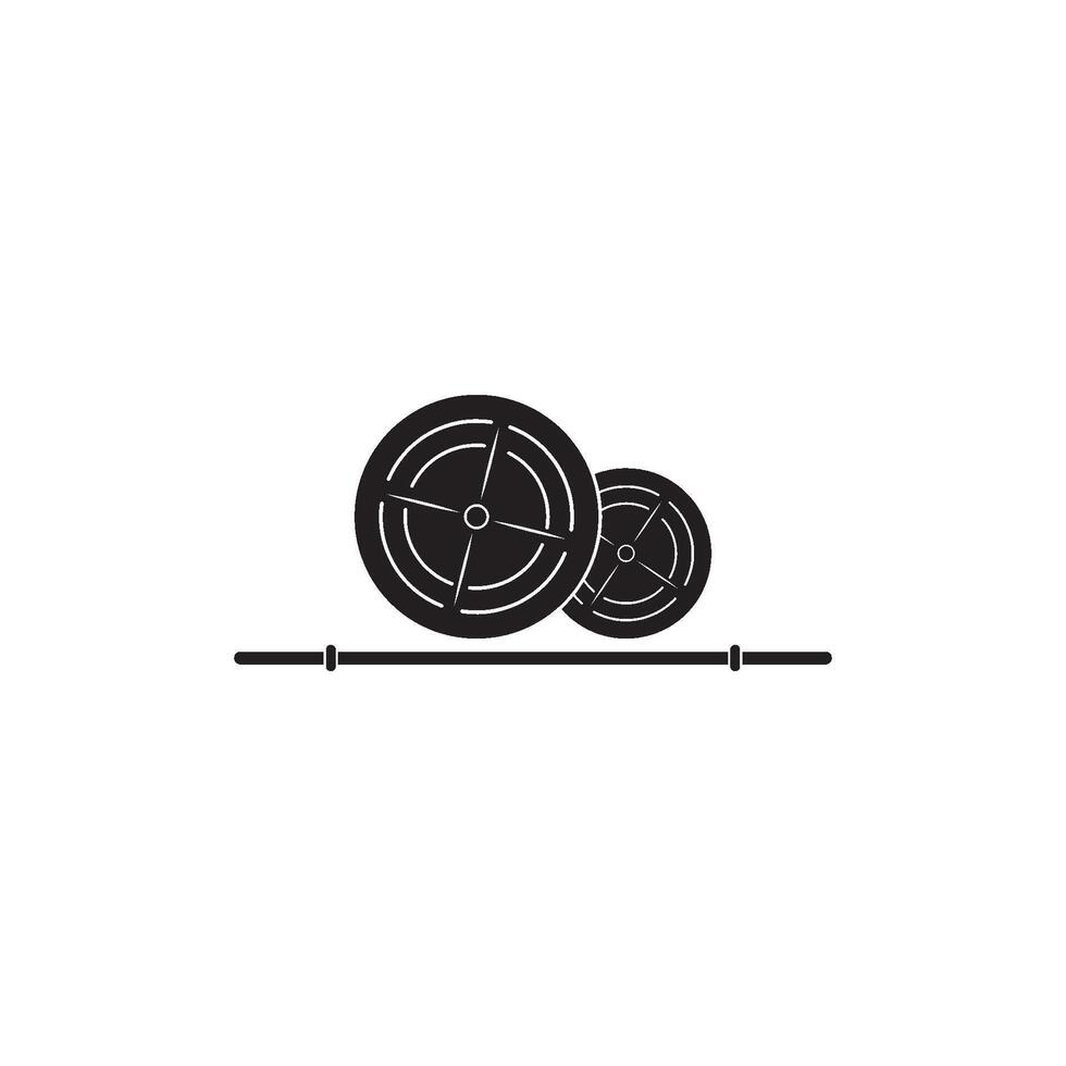 halter, halter Sportschool icoon logo sjabloon Sportschool insigne, geschiktheid logo ontwerp vector