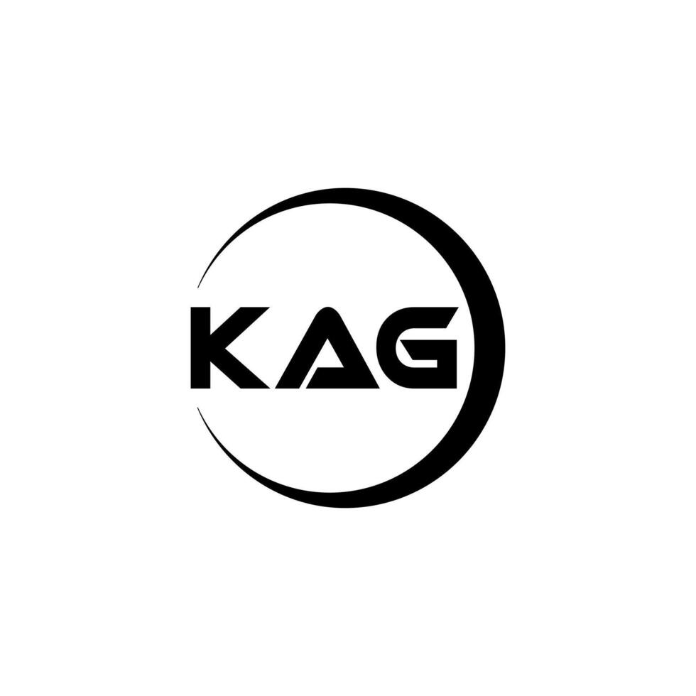 kag brief logo ontwerp, inspiratie voor een uniek identiteit. modern elegantie en creatief ontwerp. watermerk uw succes met de opvallend deze logo. vector