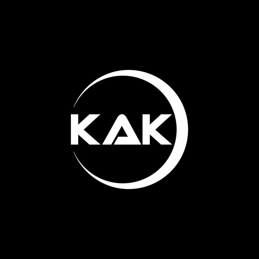 kaka brief logo ontwerp, inspiratie voor een uniek identiteit. modern elegantie en creatief ontwerp. watermerk uw succes met de opvallend deze logo. vector