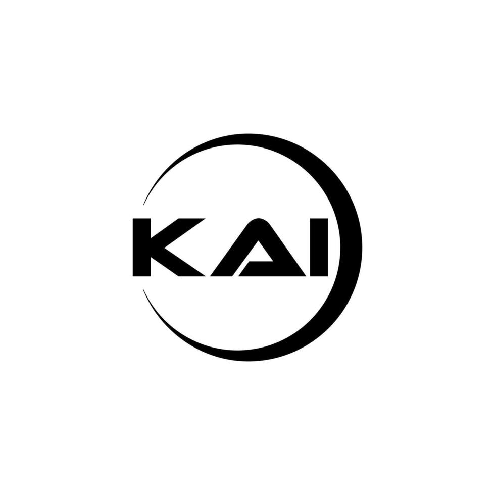 kai brief logo ontwerp, inspiratie voor een uniek identiteit. modern elegantie en creatief ontwerp. watermerk uw succes met de opvallend deze logo. vector