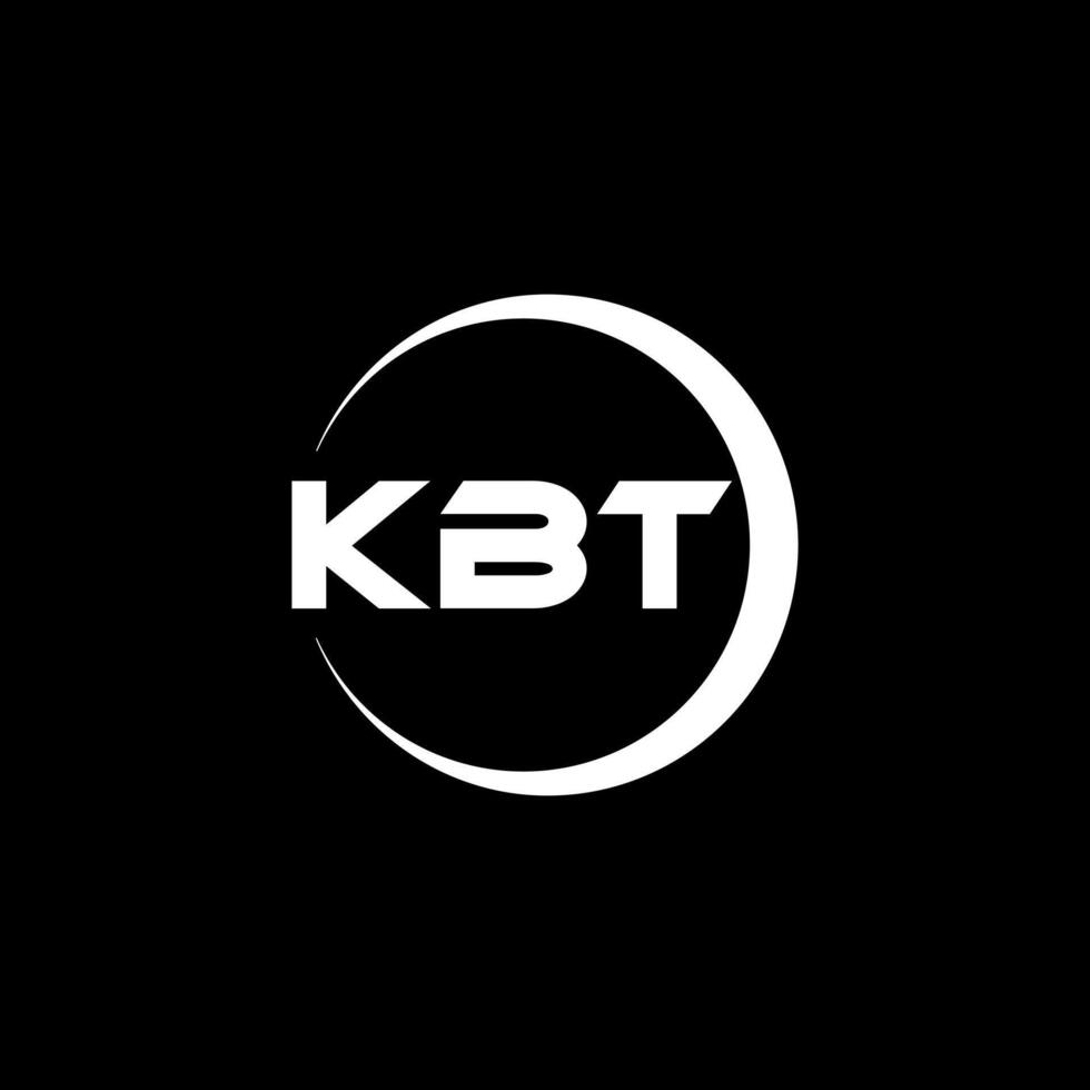 kbt brief logo ontwerp, inspiratie voor een uniek identiteit. modern elegantie en creatief ontwerp. watermerk uw succes met de opvallend deze logo. vector
