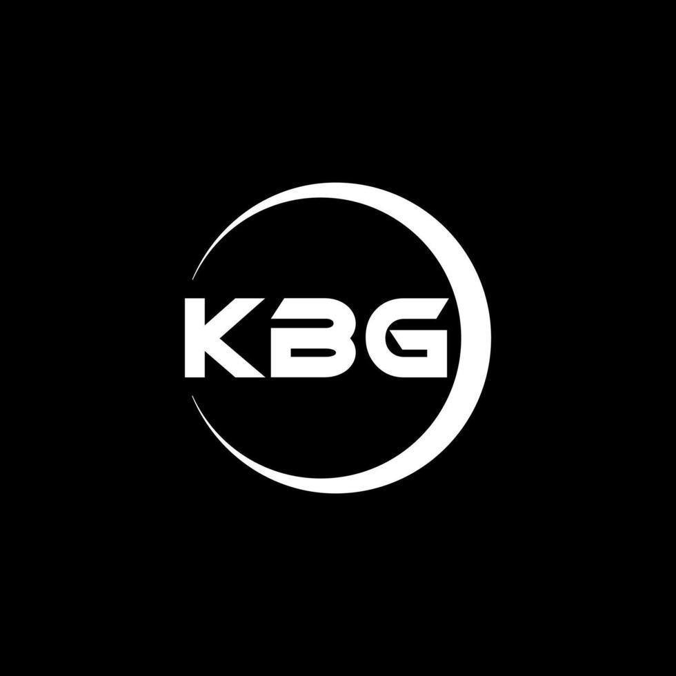 kbg brief logo ontwerp, inspiratie voor een uniek identiteit. modern elegantie en creatief ontwerp. watermerk uw succes met de opvallend deze logo. vector