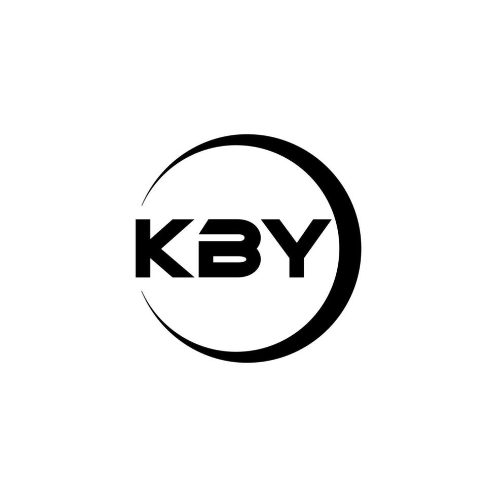 kby brief logo ontwerp, inspiratie voor een uniek identiteit. modern elegantie en creatief ontwerp. watermerk uw succes met de opvallend deze logo. vector