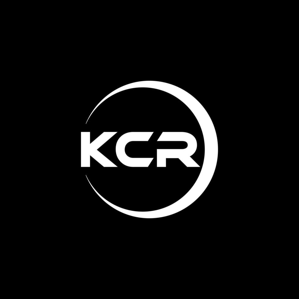 kcr brief logo ontwerp, inspiratie voor een uniek identiteit. modern elegantie en creatief ontwerp. watermerk uw succes met de opvallend deze logo. vector