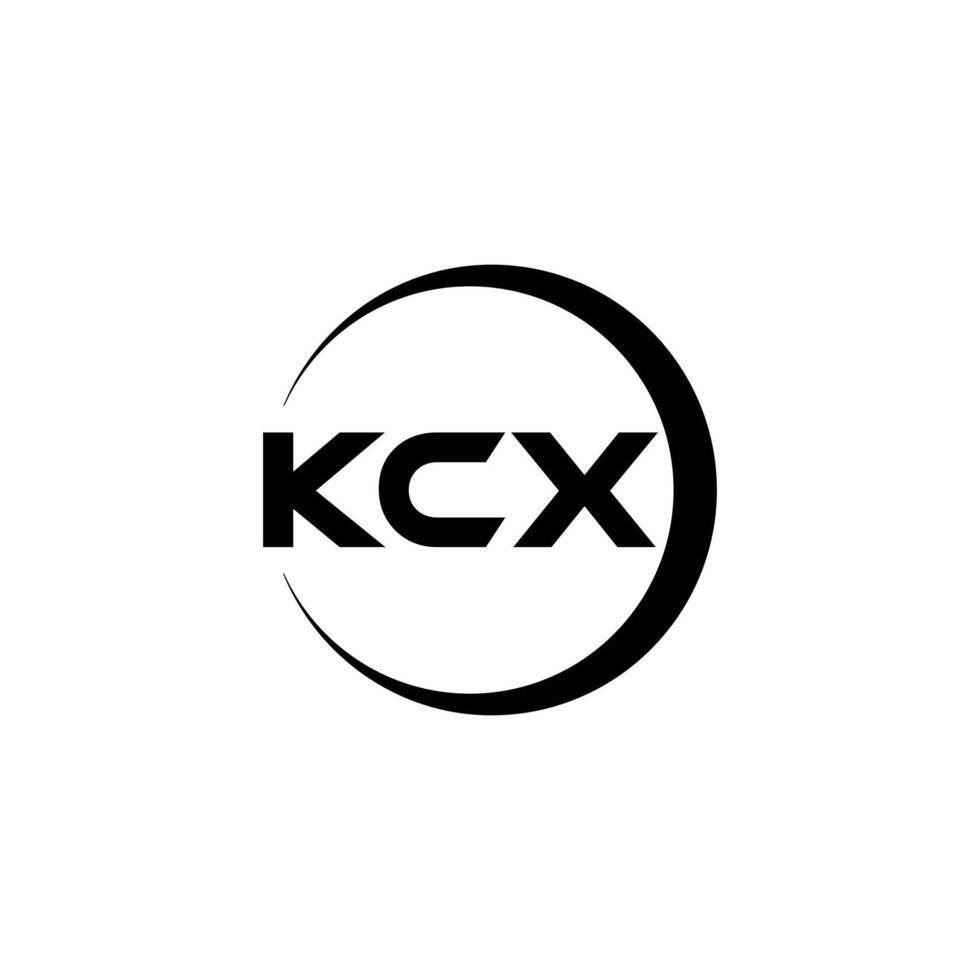 kcx brief logo ontwerp, inspiratie voor een uniek identiteit. modern elegantie en creatief ontwerp. watermerk uw succes met de opvallend deze logo. vector