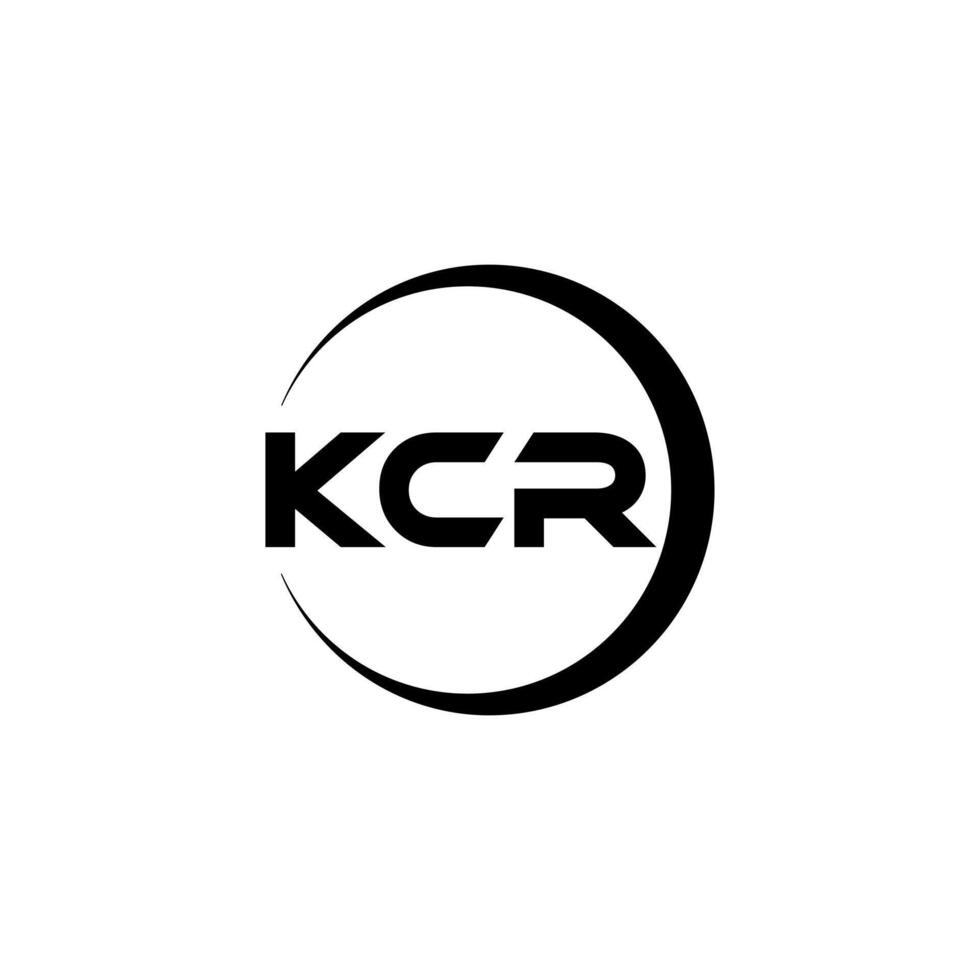 kcr brief logo ontwerp, inspiratie voor een uniek identiteit. modern elegantie en creatief ontwerp. watermerk uw succes met de opvallend deze logo. vector