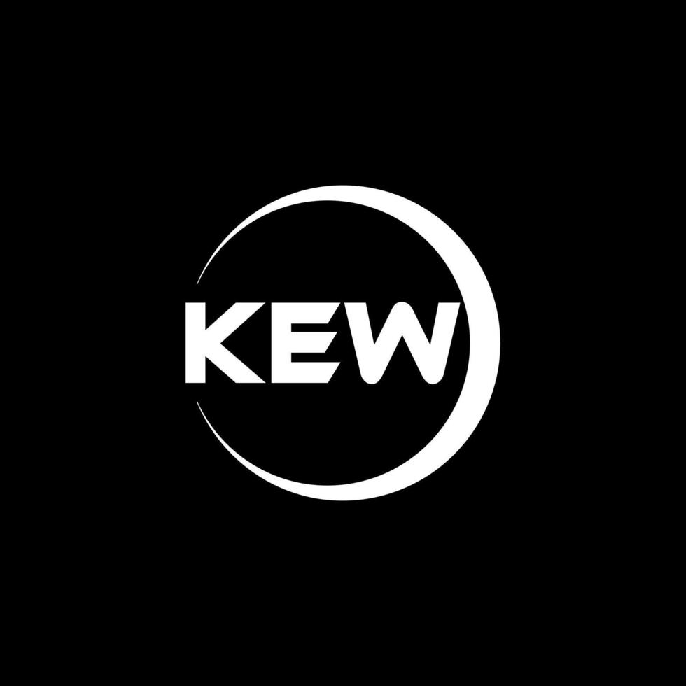 kew brief logo ontwerp, inspiratie voor een uniek identiteit. modern elegantie en creatief ontwerp. watermerk uw succes met de opvallend deze logo. vector