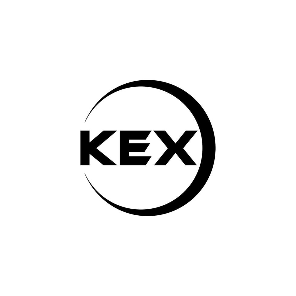 kex brief logo ontwerp, inspiratie voor een uniek identiteit. modern elegantie en creatief ontwerp. watermerk uw succes met de opvallend deze logo. vector