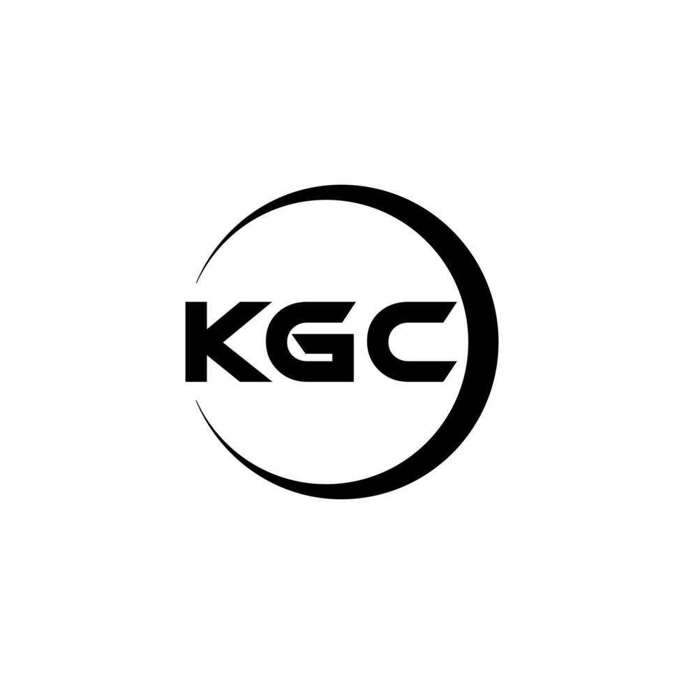 kgc brief logo ontwerp, inspiratie voor een uniek identiteit. modern elegantie en creatief ontwerp. watermerk uw succes met de opvallend deze logo. vector