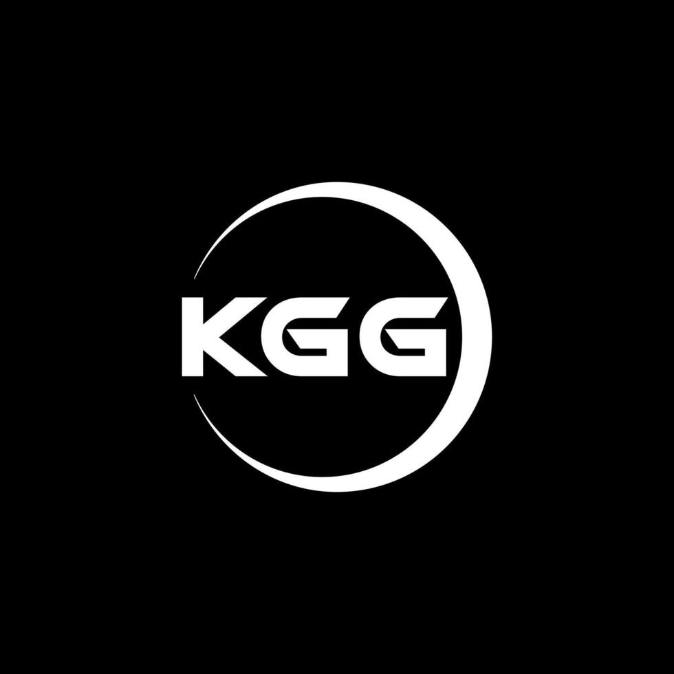 kgg brief logo ontwerp, inspiratie voor een uniek identiteit. modern elegantie en creatief ontwerp. watermerk uw succes met de opvallend deze logo. vector