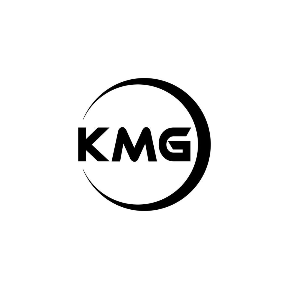 kmg brief logo ontwerp, inspiratie voor een uniek identiteit. modern elegantie en creatief ontwerp. watermerk uw succes met de opvallend deze logo. vector