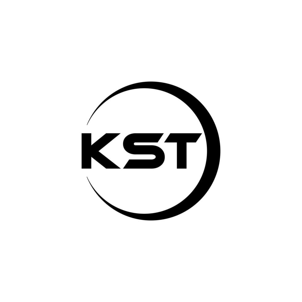 kst brief logo ontwerp, inspiratie voor een uniek identiteit. modern elegantie en creatief ontwerp. watermerk uw succes met de opvallend deze logo. vector