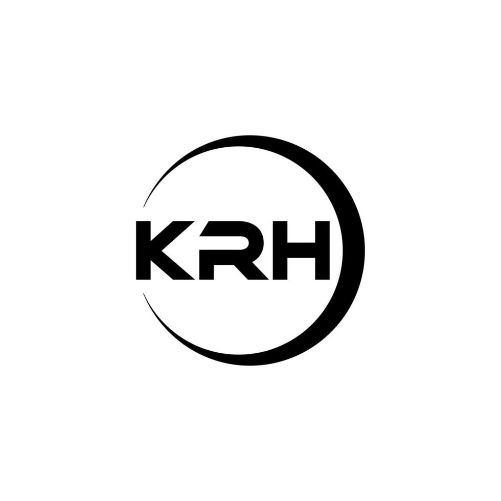 krho brief logo ontwerp, inspiratie voor een uniek identiteit. modern elegantie en creatief ontwerp. watermerk uw succes met de opvallend deze logo. vector