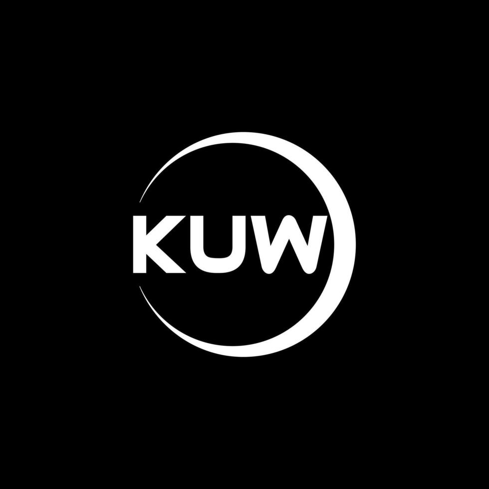 kuw brief logo ontwerp, inspiratie voor een uniek identiteit. modern elegantie en creatief ontwerp. watermerk uw succes met de opvallend deze logo. vector