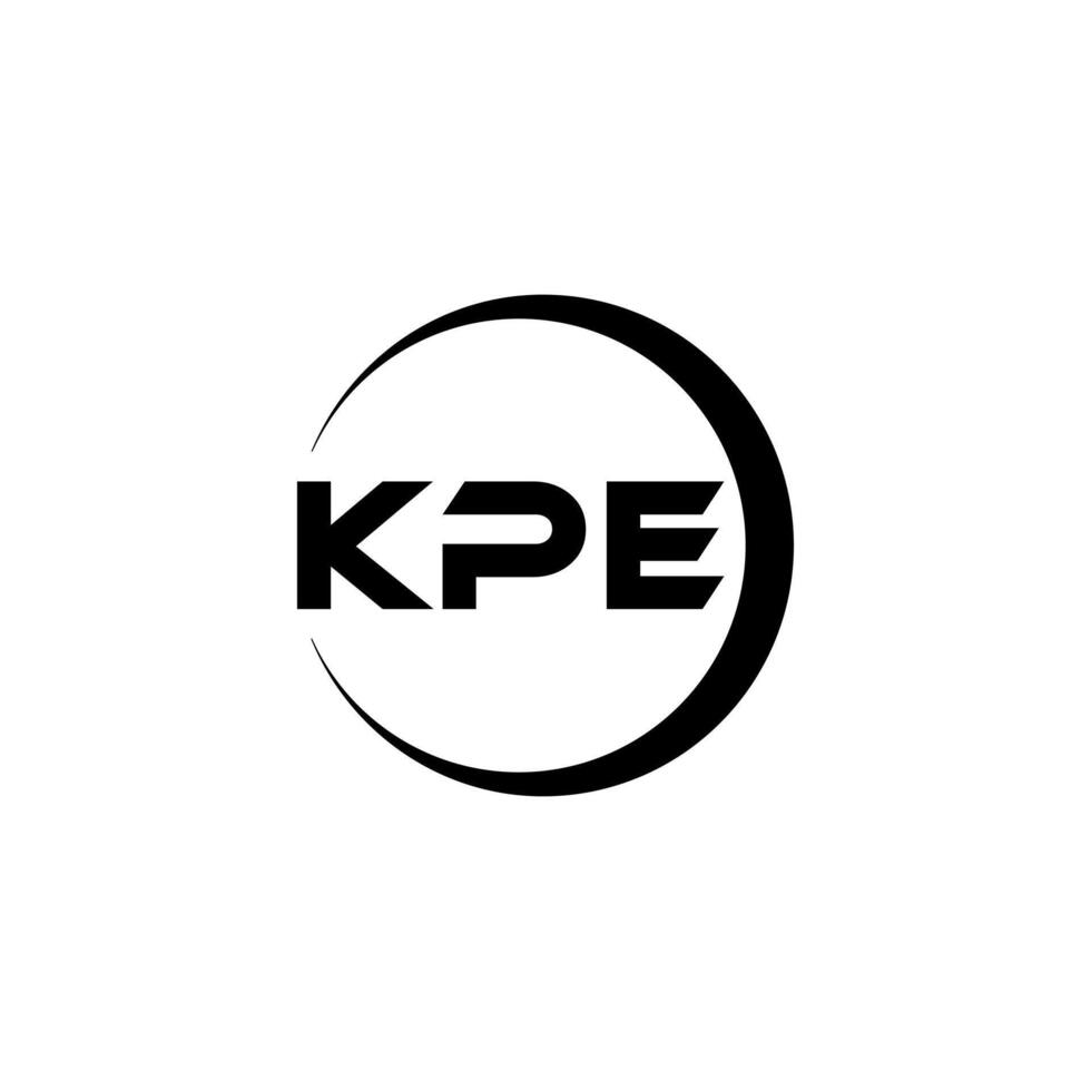 kpe brief logo ontwerp, inspiratie voor een uniek identiteit. modern elegantie en creatief ontwerp. watermerk uw succes met de opvallend deze logo. vector