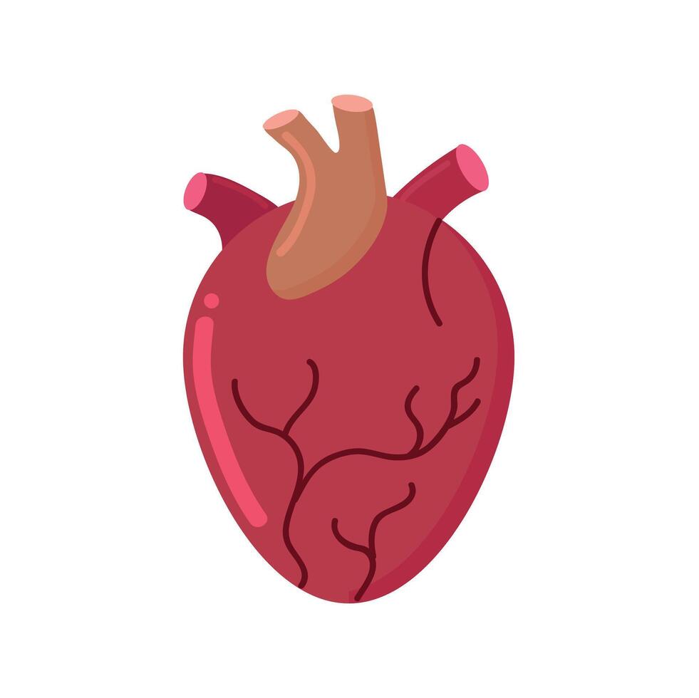 menselijk hart icoon clip art avatar logotype geïsoleerd vector illustratie