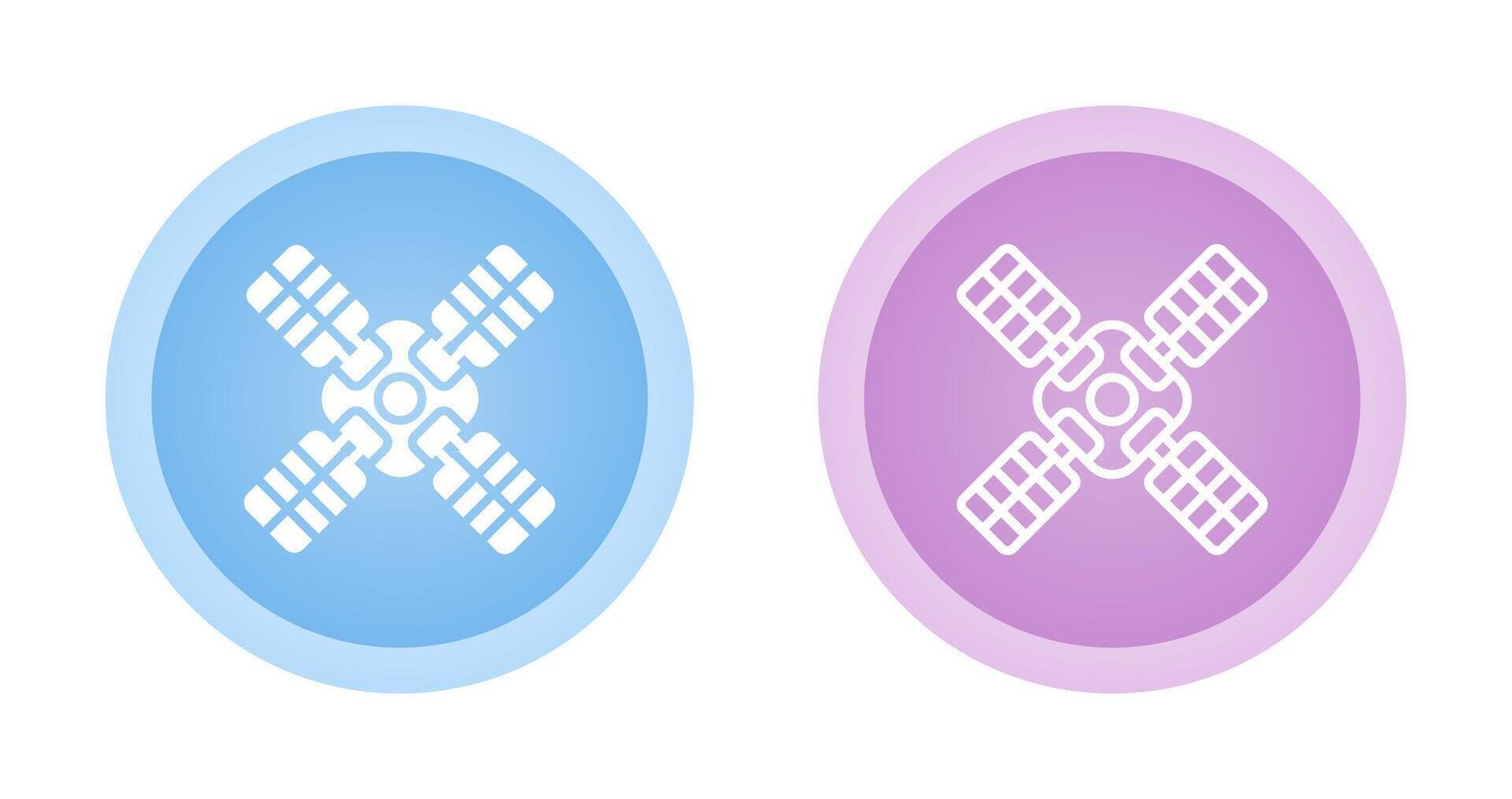 satelliet vector pictogram