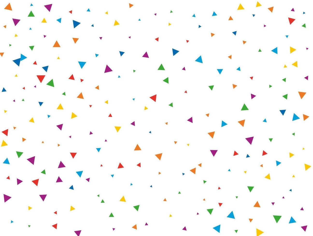 driehoekig confetti. licht regenboog schitteren confetti achtergrond. gekleurde feestelijk textuur. vector