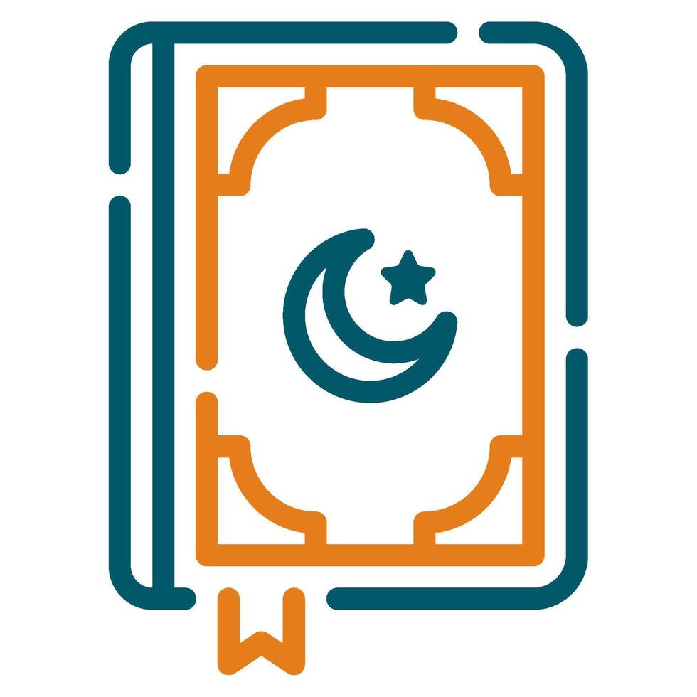 koran icoon Ramadan, voor infografisch, web, app, enz vector