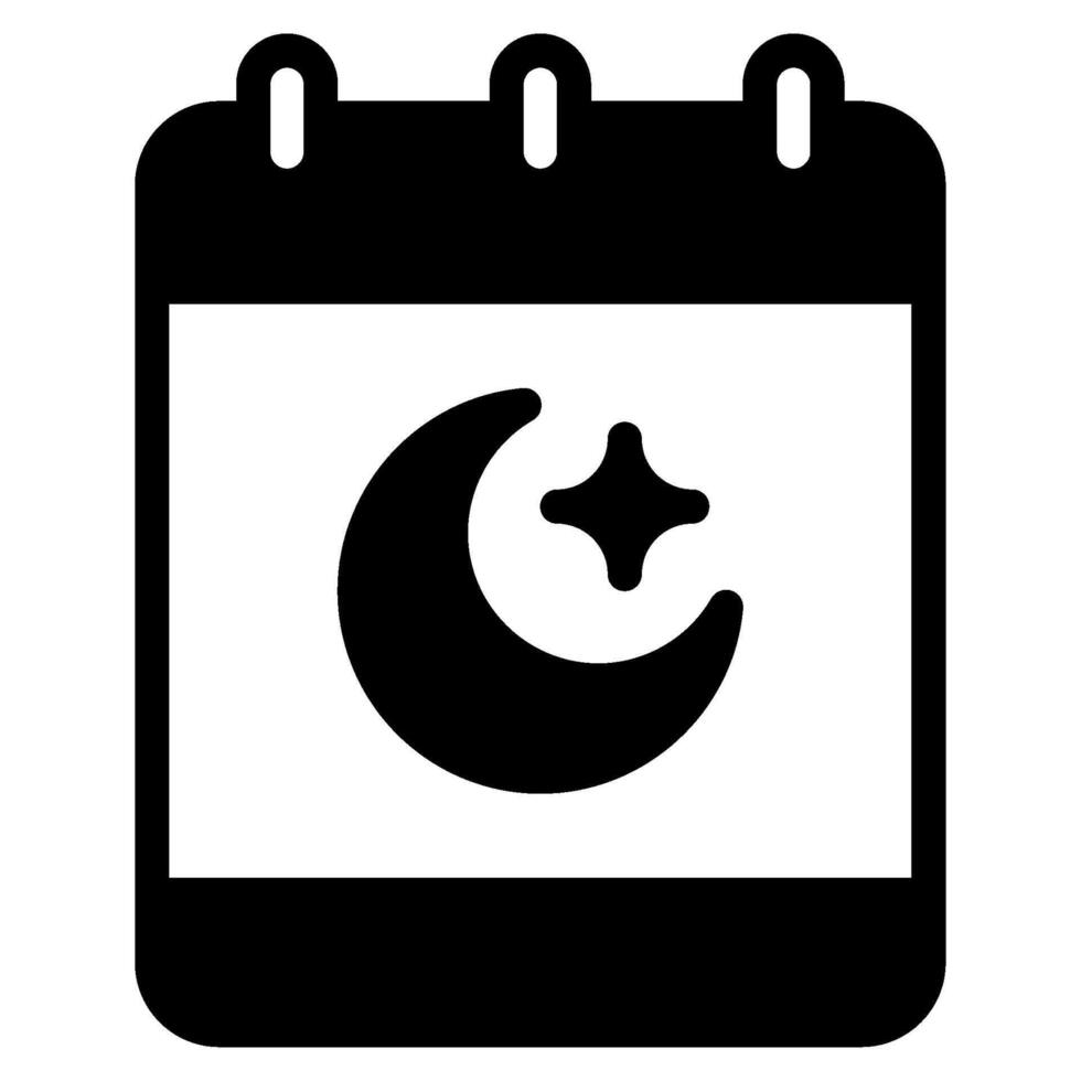 vastend kalender icoon Ramadan, voor infografisch, web, app, enz vector