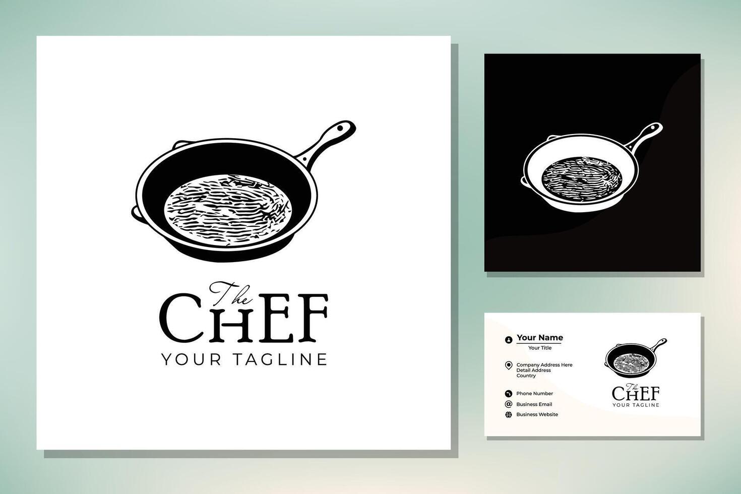 traditioneel voedsel schotel keuken klassiek restaurant keuken logo vector