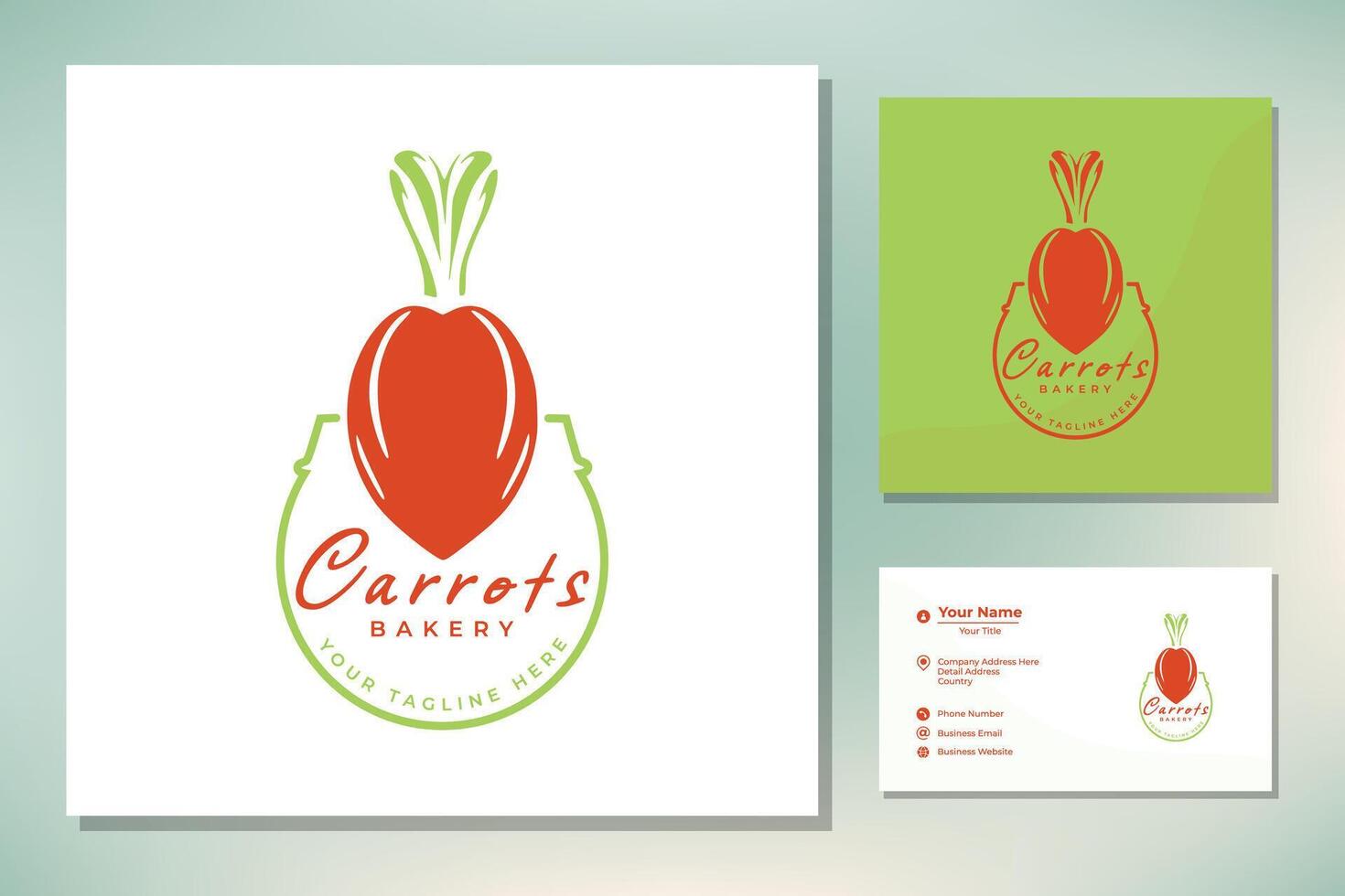 wortels bakkerij logo ontwerp inspiratie vector