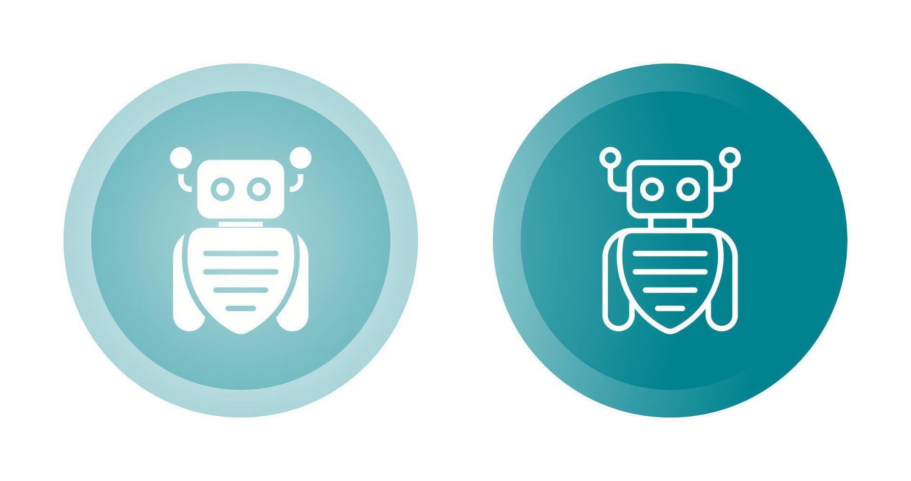 robot assistent vector icon