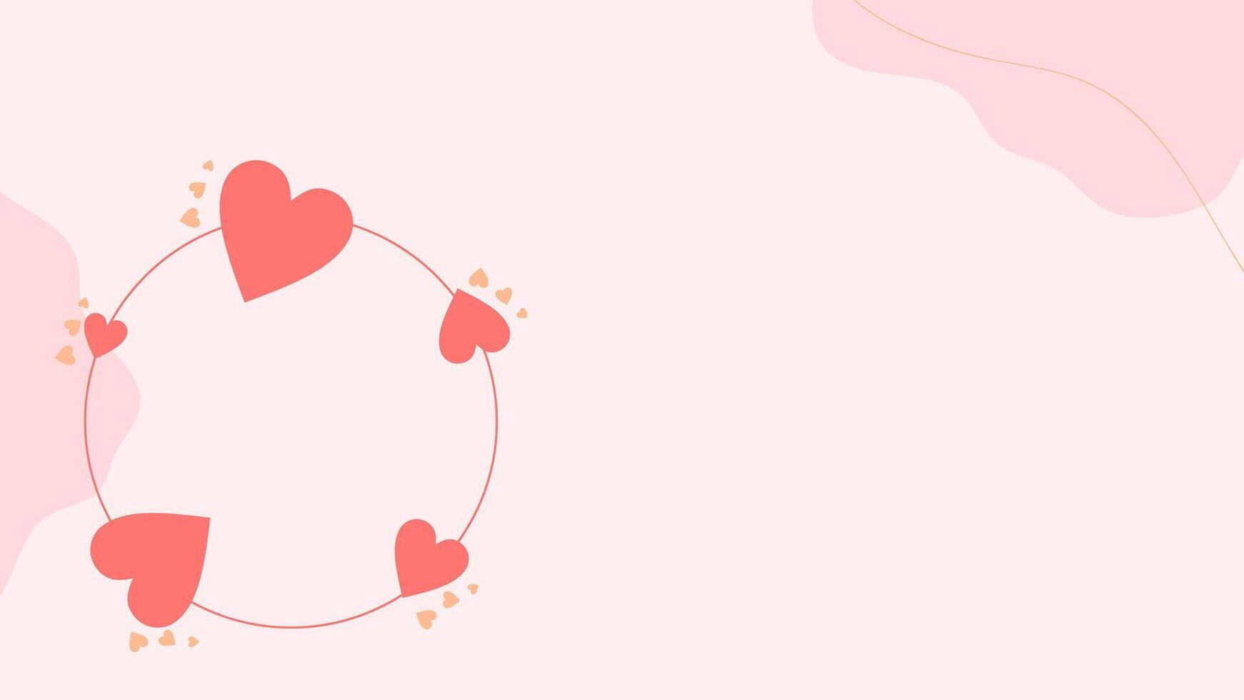 hart, liefde valentijnsdag dag achtergrond illustratie ontwerp vector mooi zo voor groet kaart, Hoes ontwerp