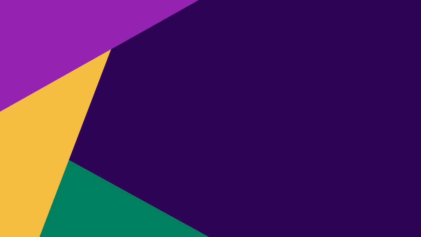 mardi gras abstract meetkundig spandoek. Purper, groente, en geel kleuren. vector breed formaat behang