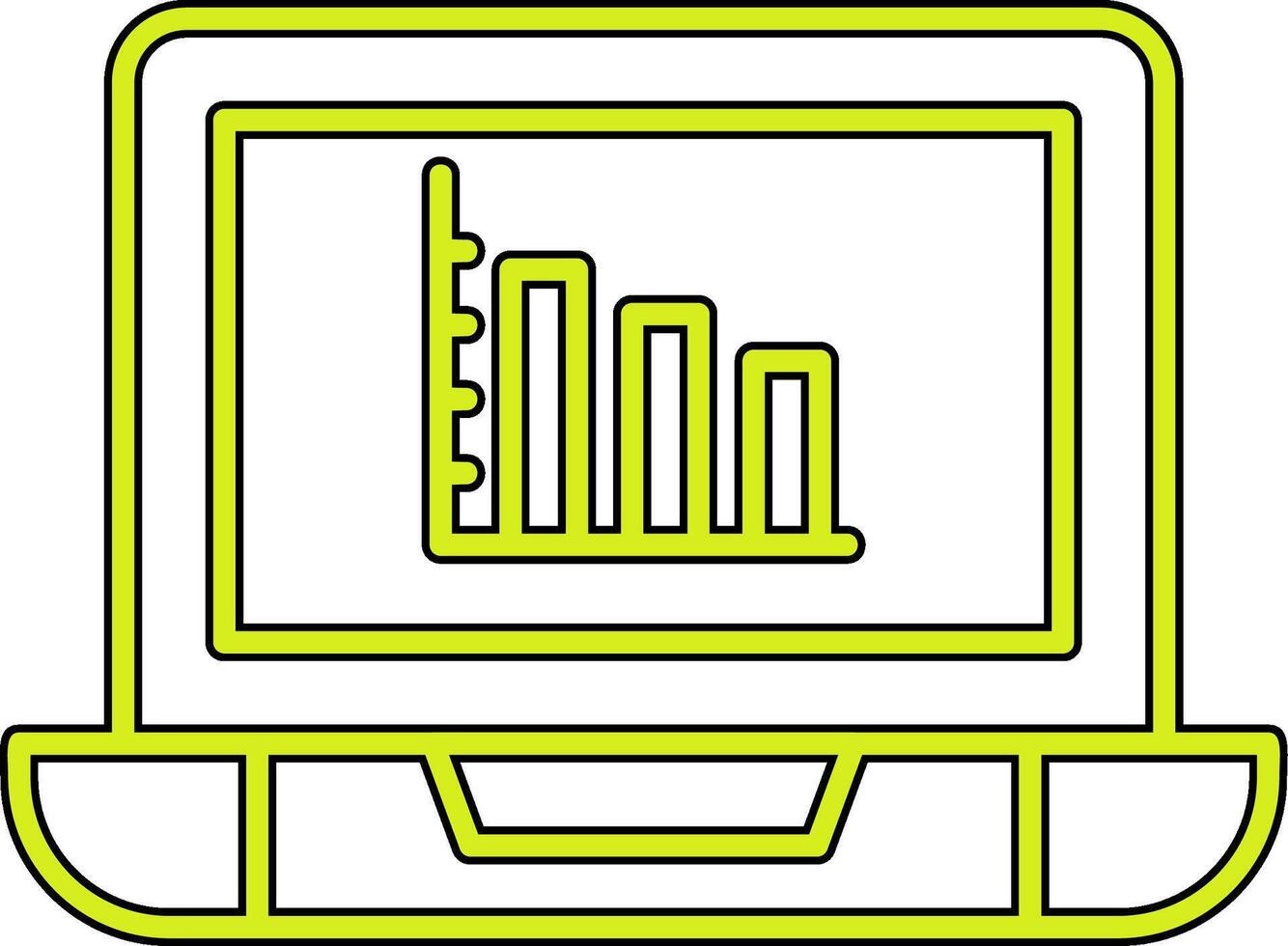 online bar tabel vector icoon