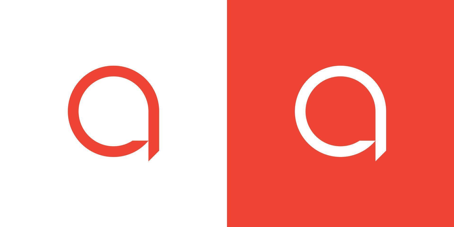 creatieve letter een logo-ontwerpsjabloon vector