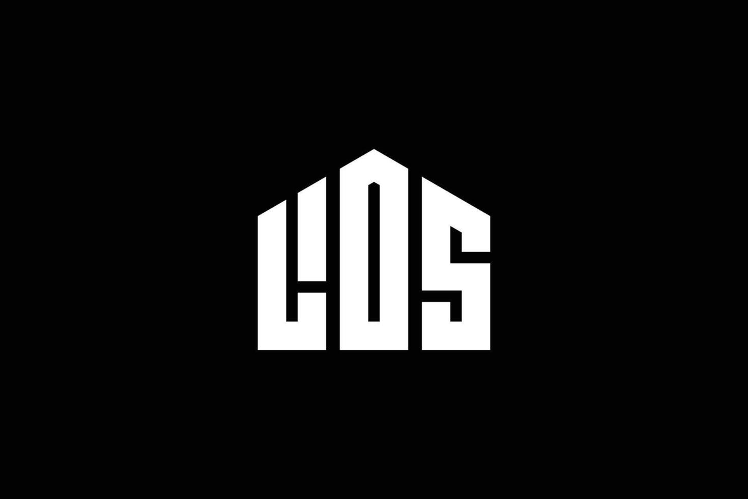 brief l d s huis logo ontwerp sjabloon vector