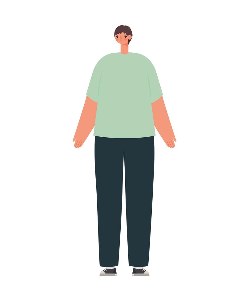 jonge man illustratie vector